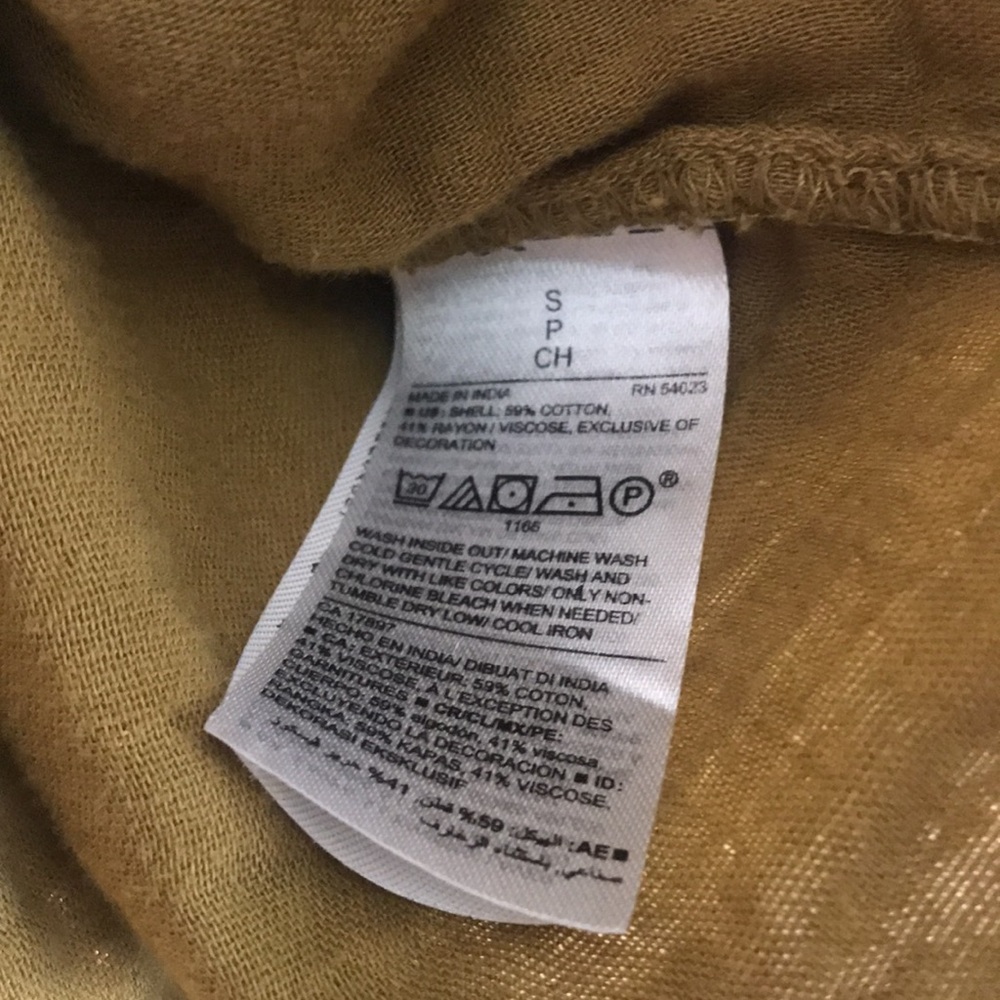 Old Navy Olive Gree Gauze Top - Picture 5 of 6